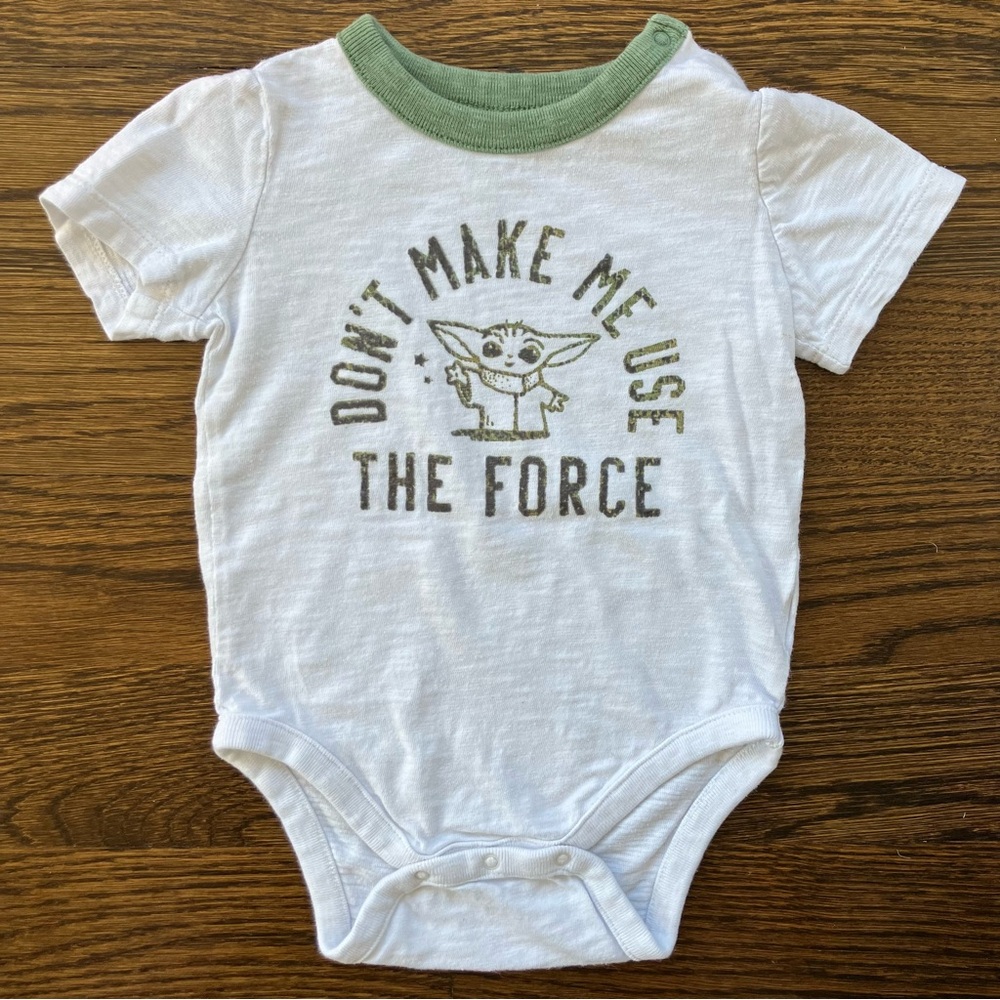 GAP x Star Wars Baby Yoda Onesie, 12-18 months